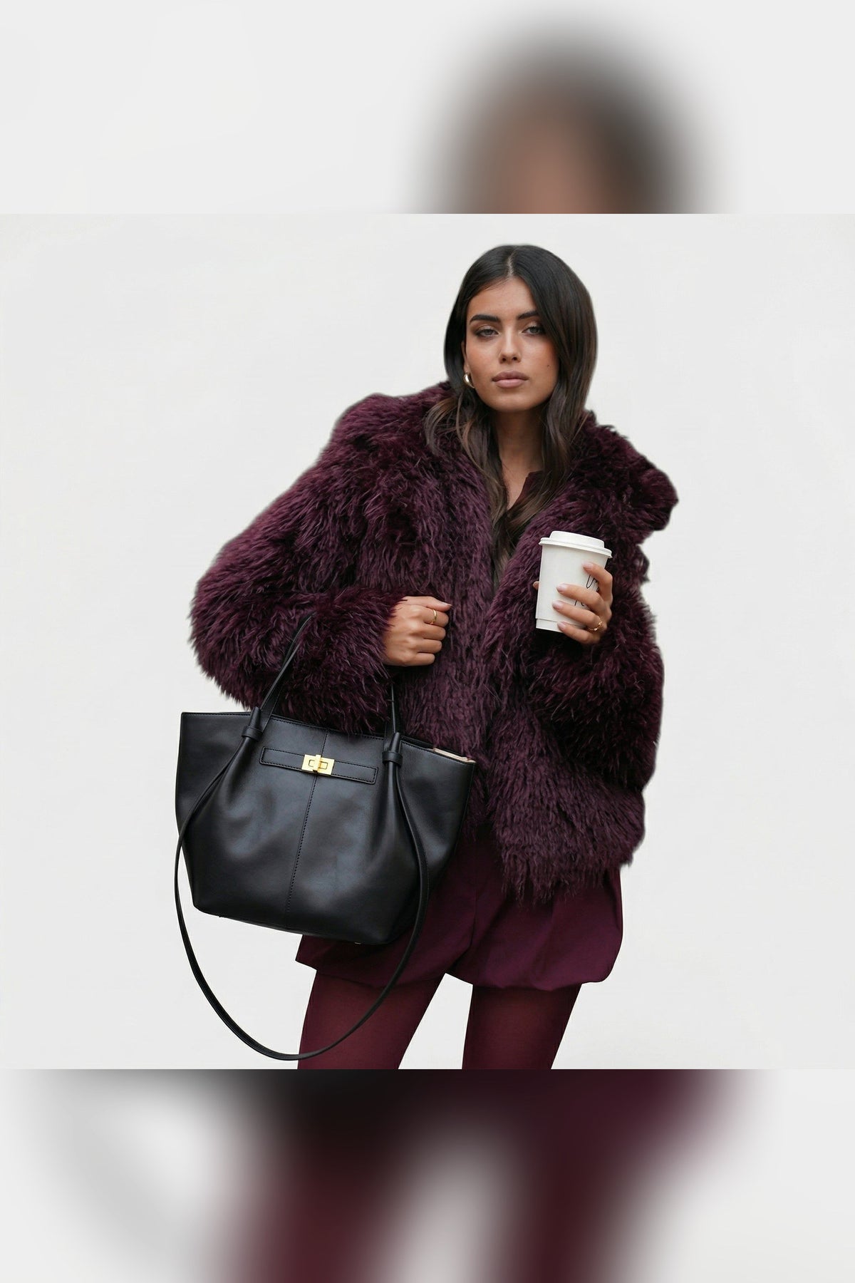 Bolso estructurado Clio en negro