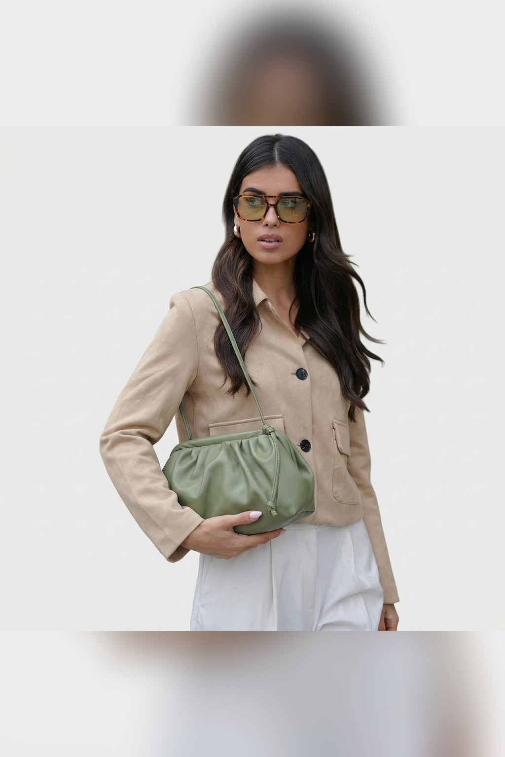 Bolso cruzado Dalila en verde