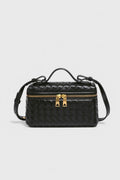 Bolso mini trenzado Milla en negro
