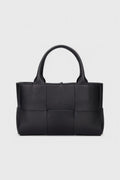 Bolso shopper trenzado Bronte en negro