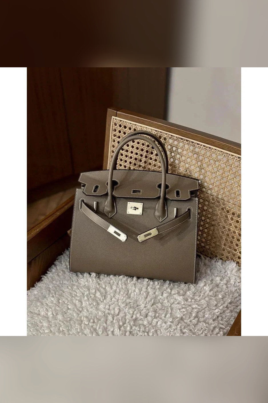 Bolso Alicia en gris pastel
