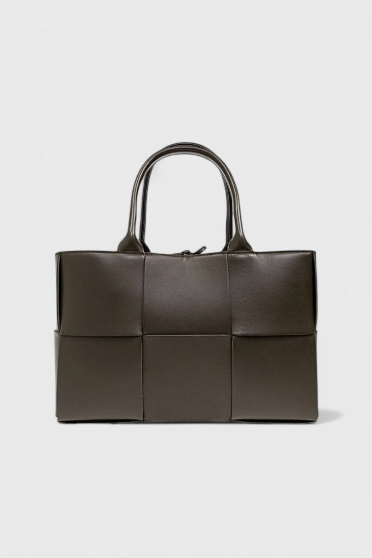 Bolso shopper trenzado Bronte en café