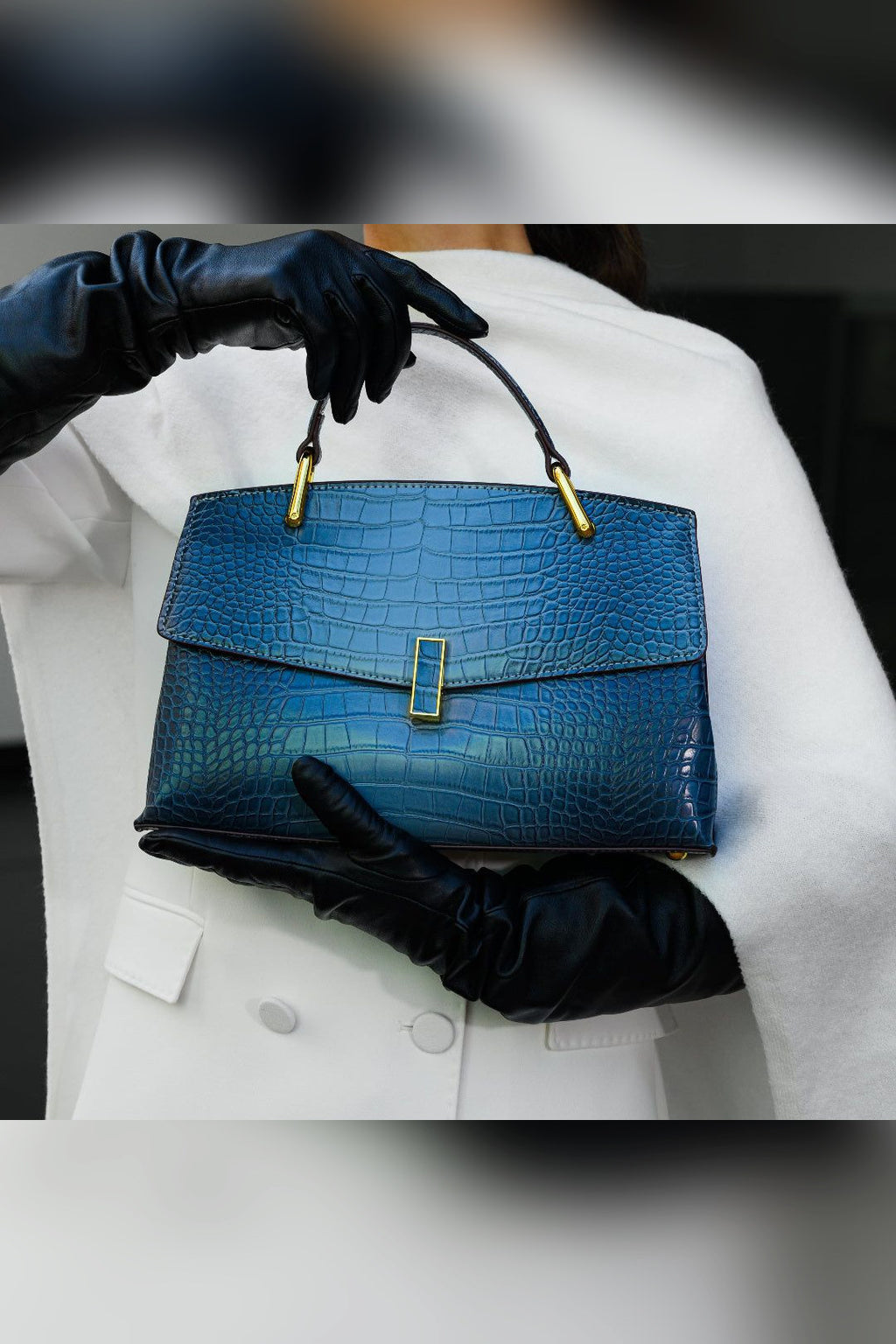 Bolso de mano Elisa en azul