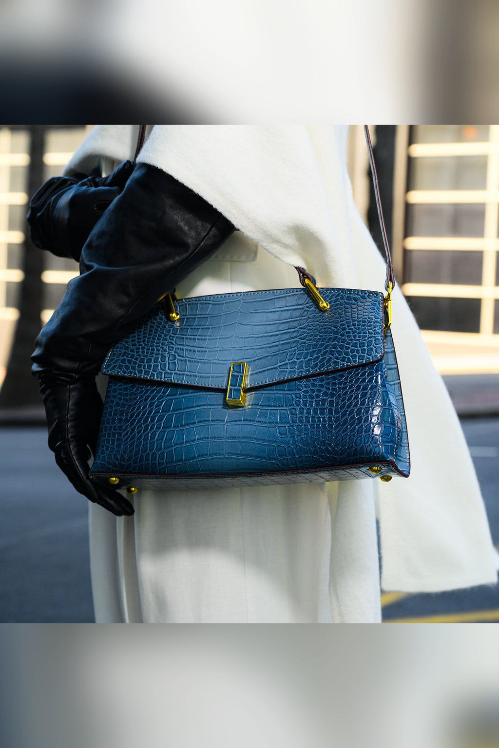 Bolso de mano Elisa en azul
