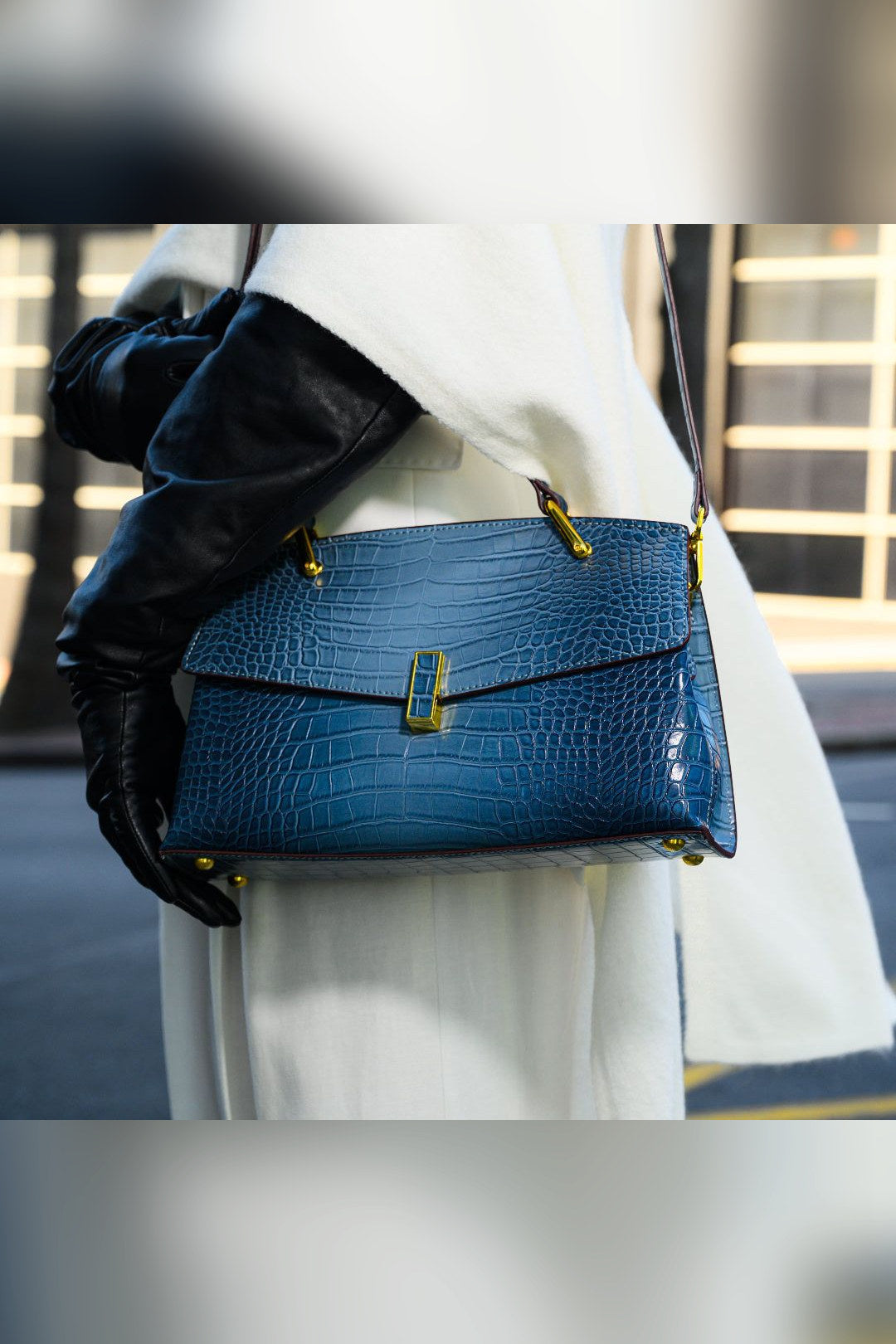 Bolso de mano Elisa en azul