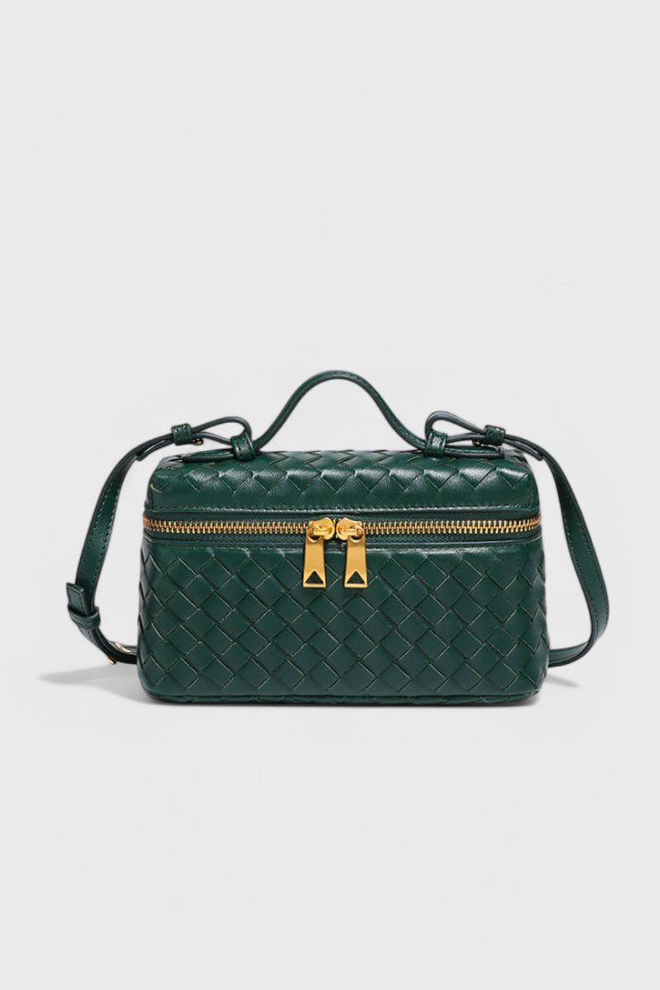 Bolso mini trenzado Milla en verde
