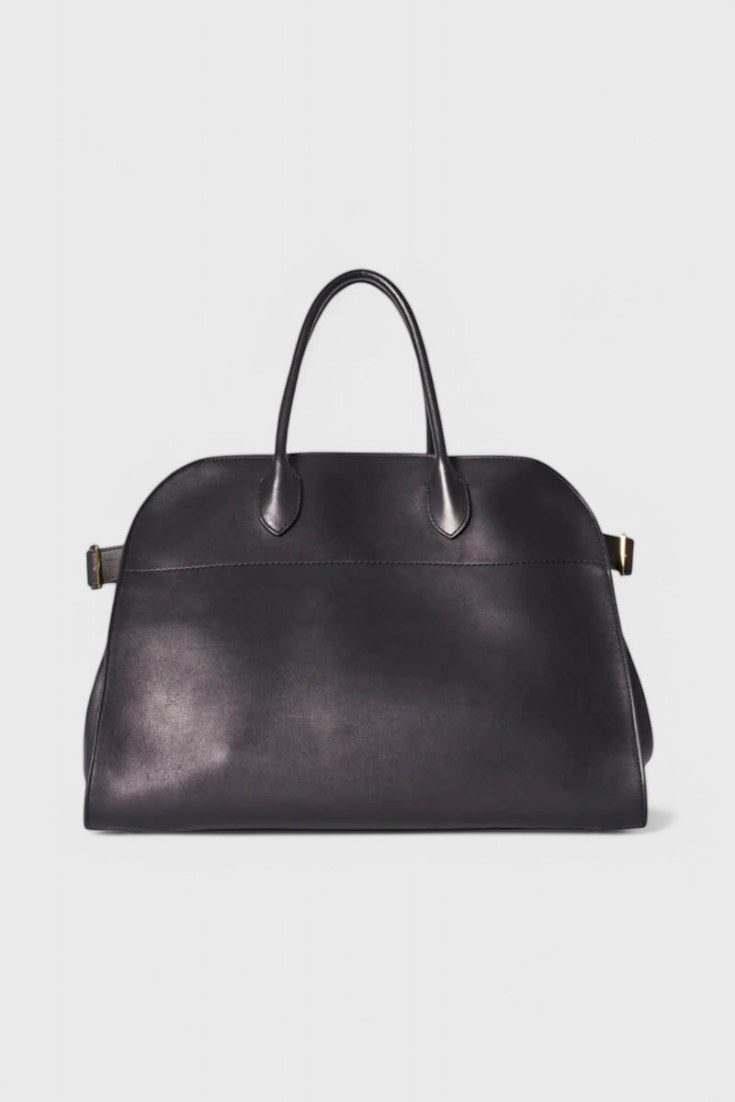 Bolso tote Harlow en charol negro