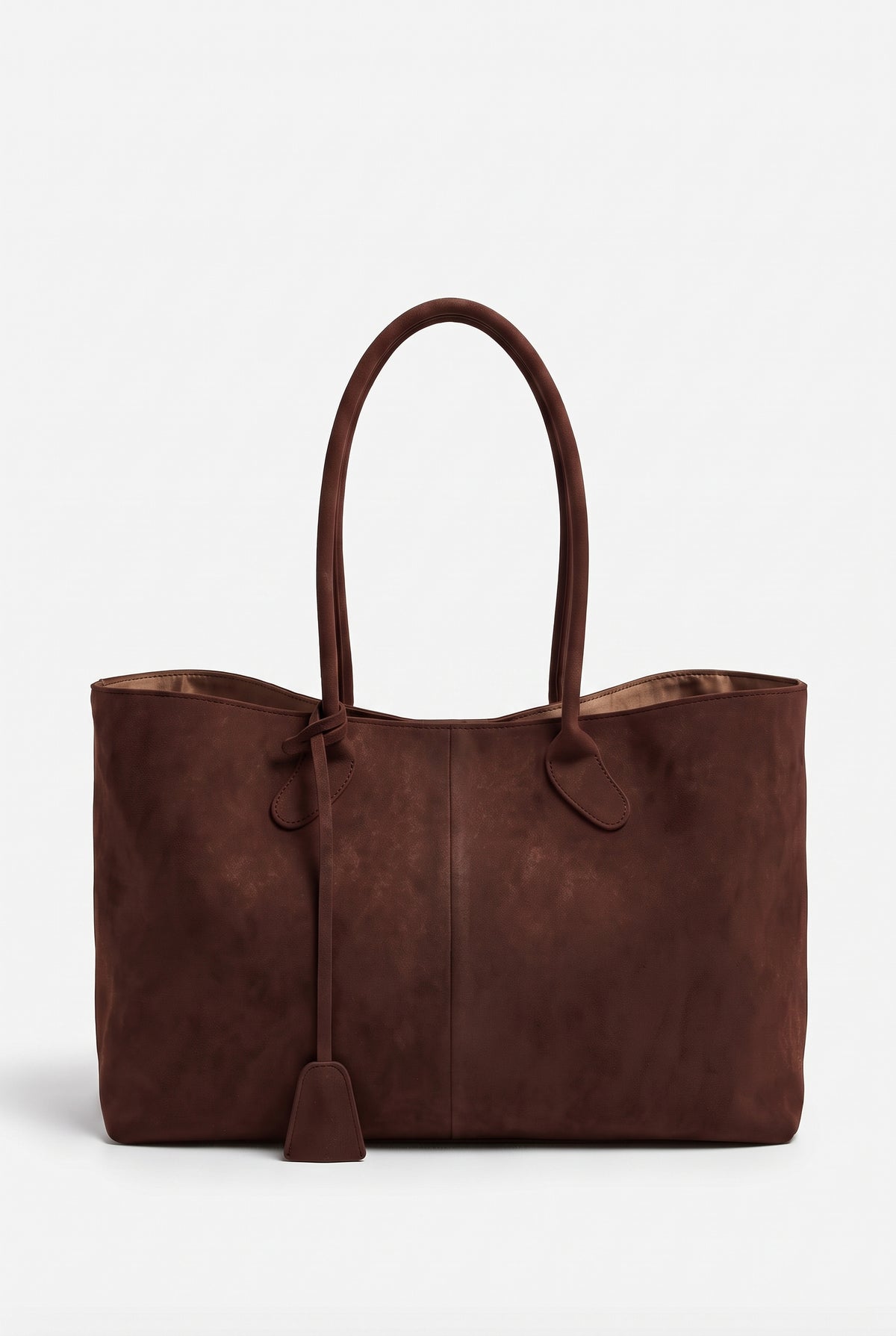 Bolso de mano de gran capacidad en marrón