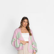 Verde y rosa