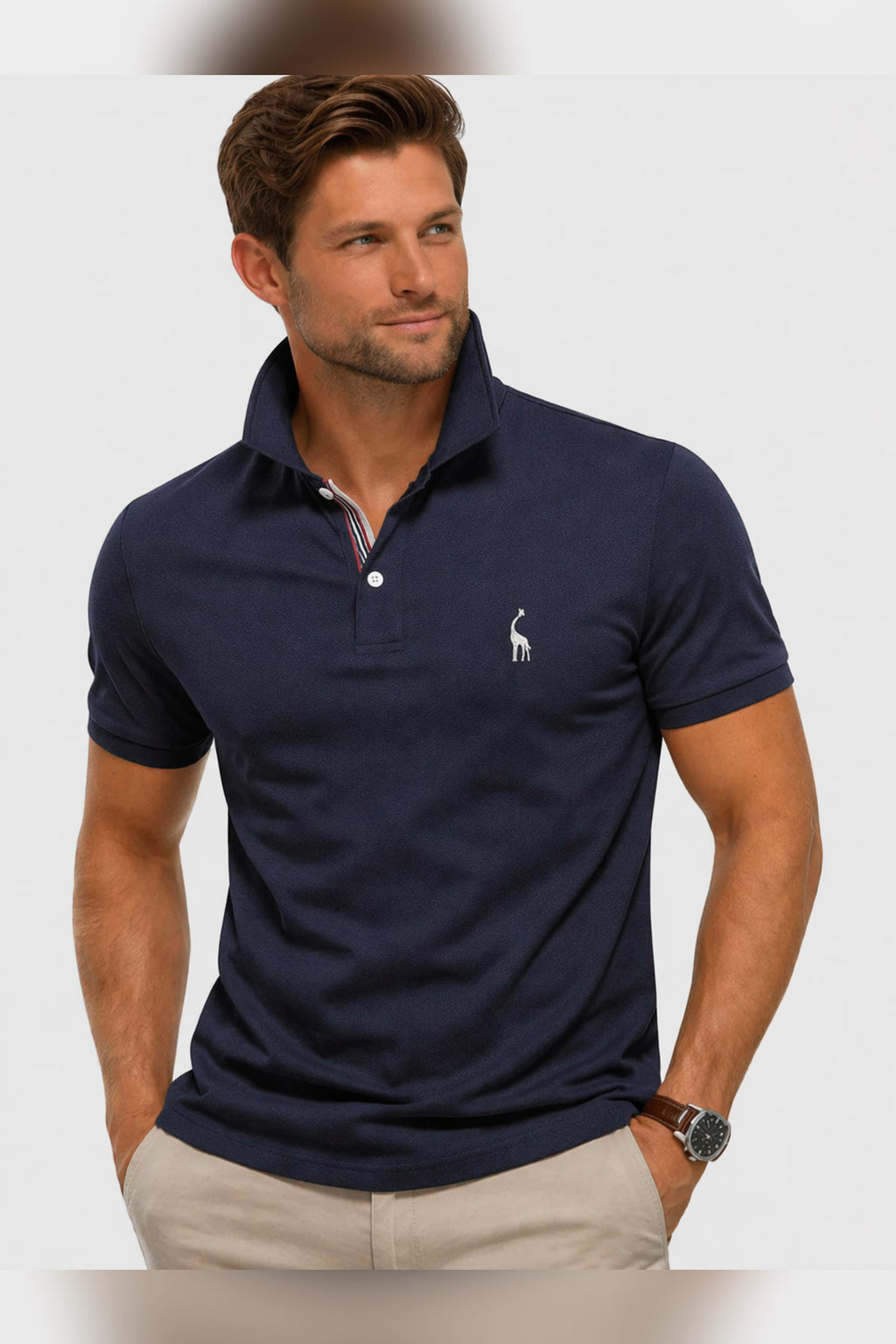 Polo de verano en azul marino