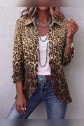 Chaqueta leopardo con volantes en leopardo