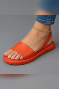 Sandalias de suela antideslizante en naranja