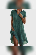 Vestido midi de diario en verde