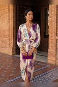 Berta — Vestido midi cruzado con cinturón