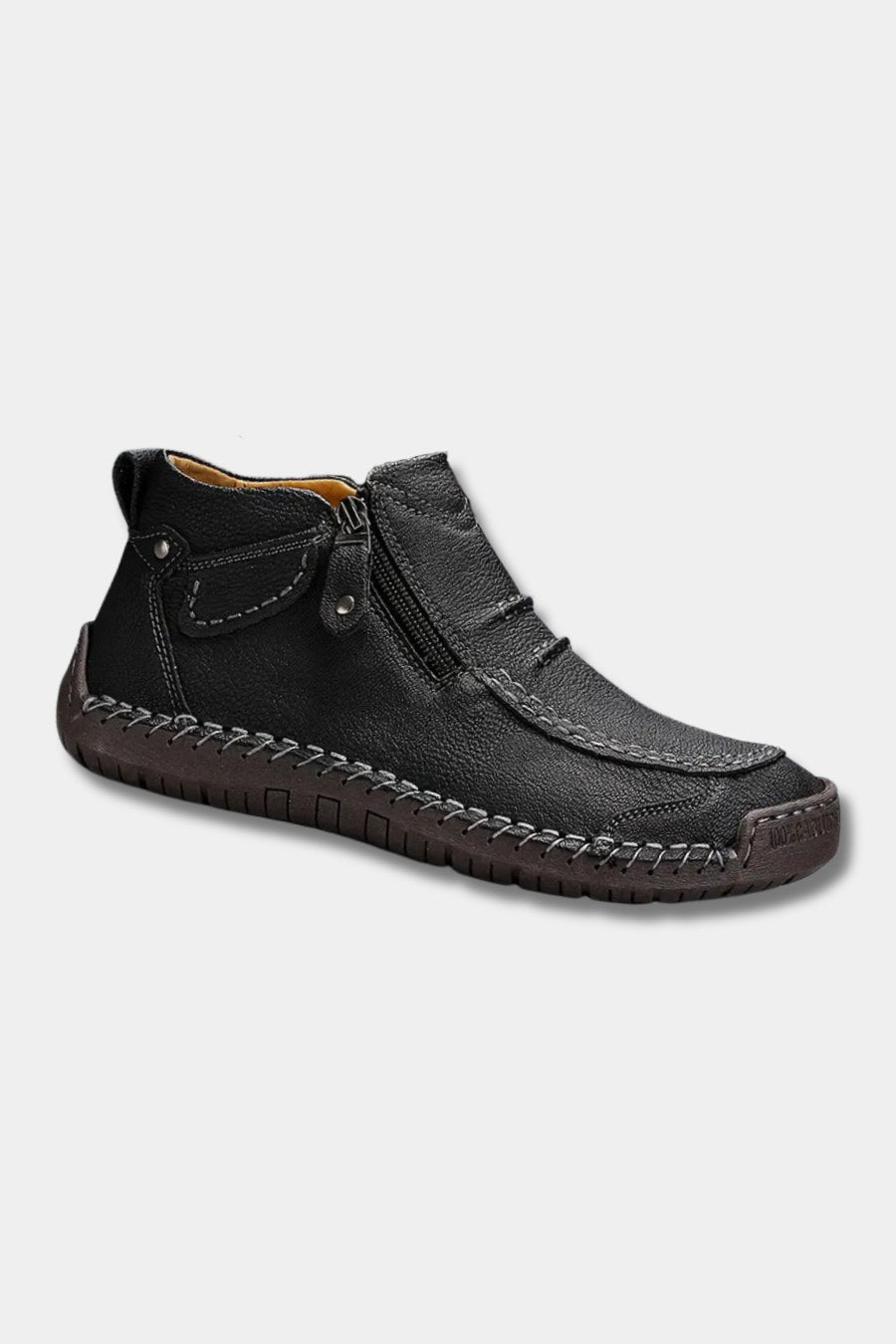 Zapato ergonómico sin cordones en negro