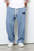 Pantalón de corte cómodo en azul cielo