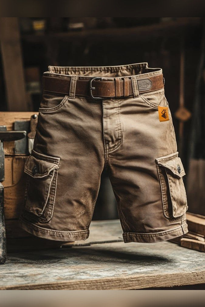 Pantalón corto de exterior en caqui