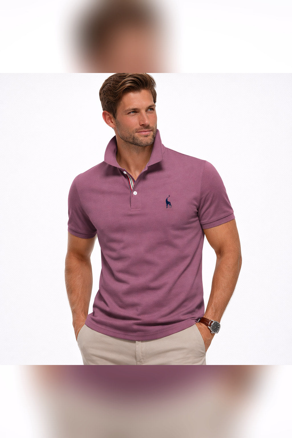 Polo de verano en morado