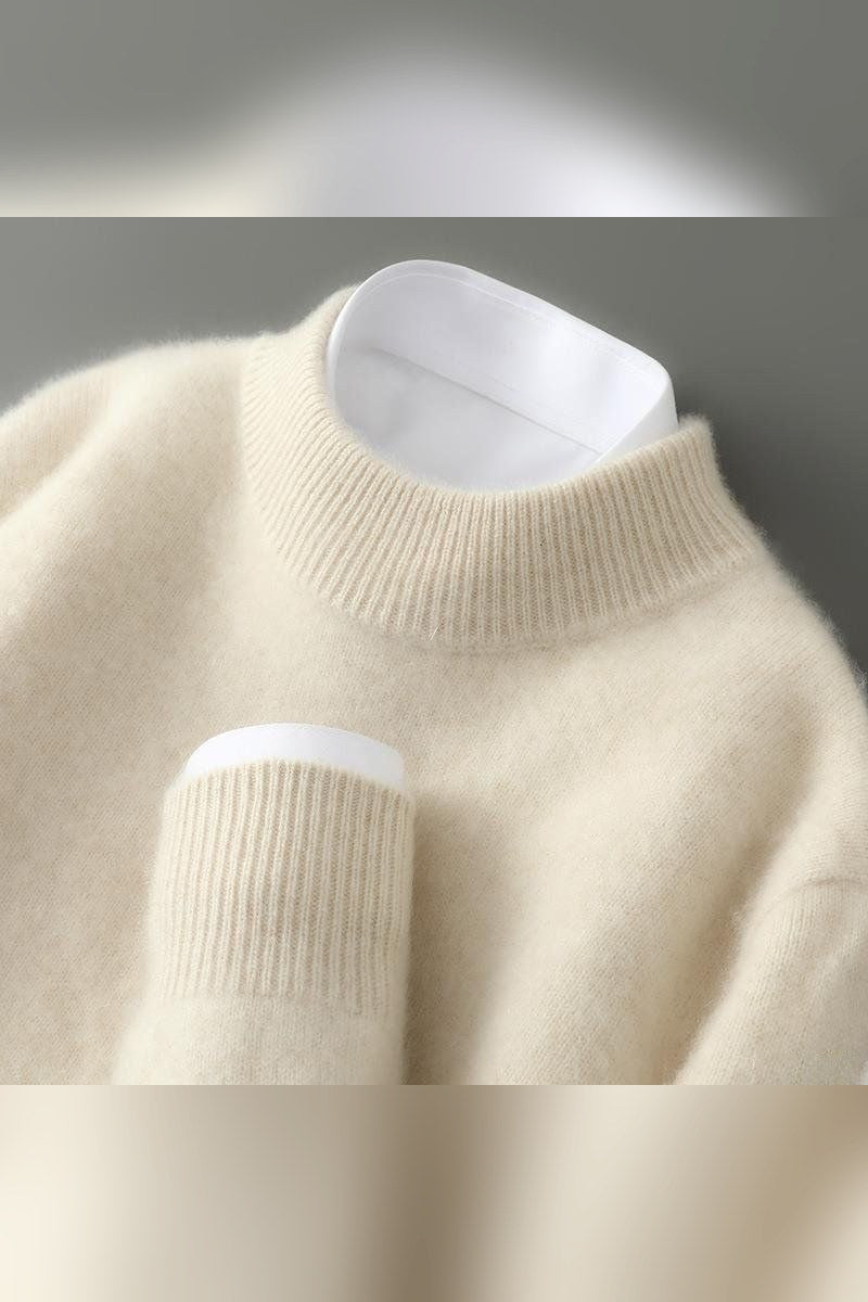 Jersey de cachemira en beige