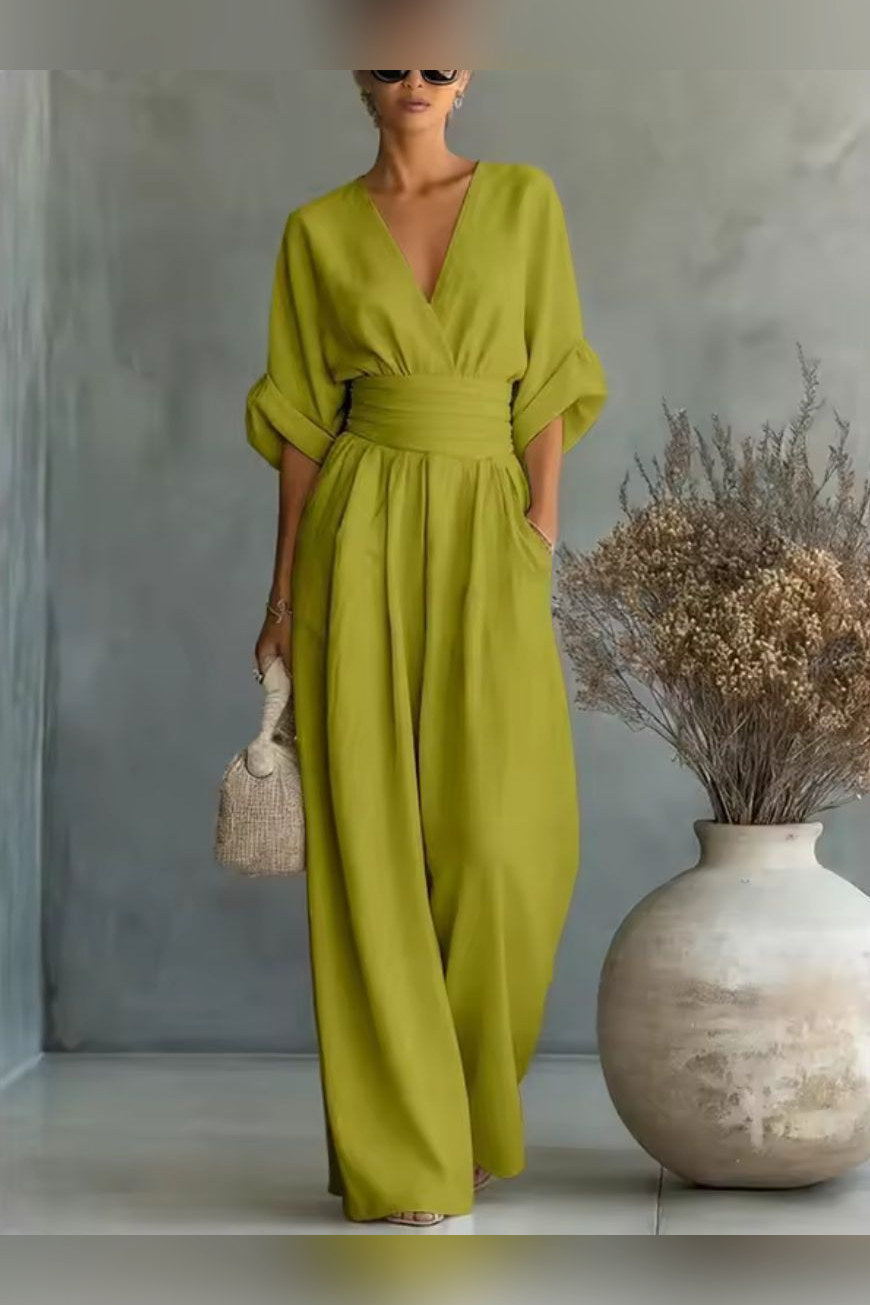 Mono de manga kimono en verde