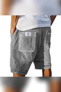 Pantalón corto de pana en gris