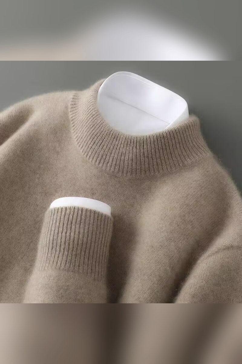 Jersey de cachemira en marrón