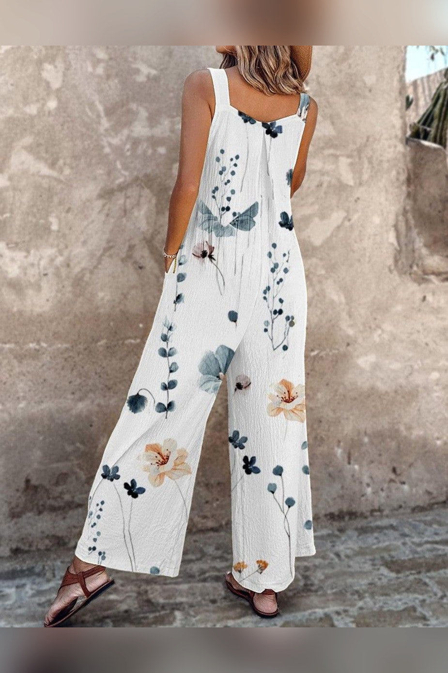 Peto estampado de tirantes en blanco