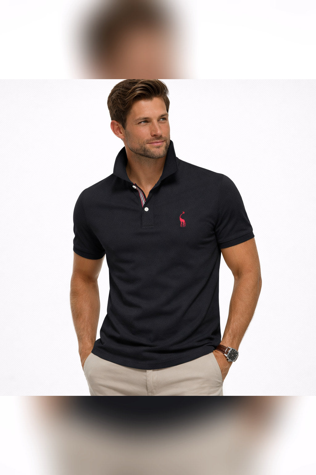 Polo de verano en negro