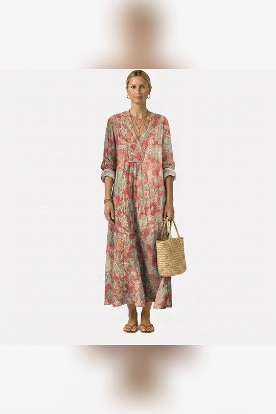 Vestido midi de flores