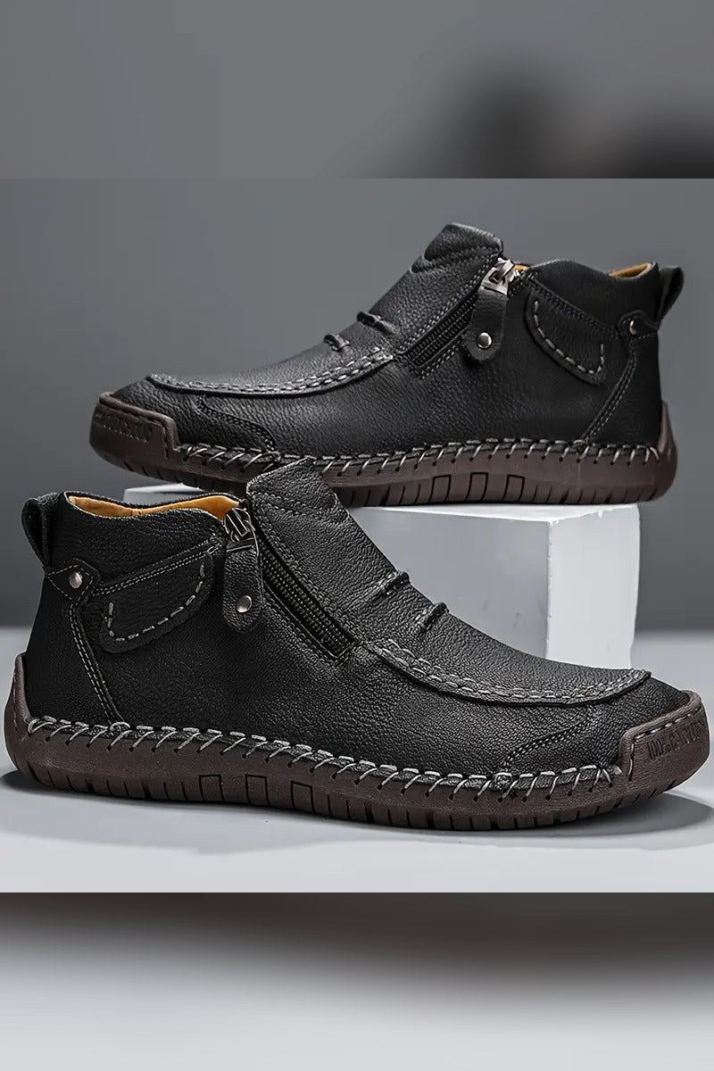 Zapato ergonómico sin cordones en negro