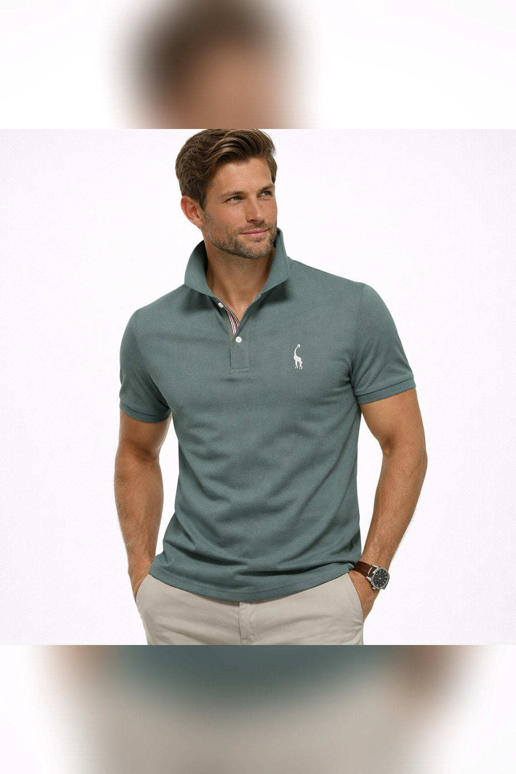 Polo de verano en verde