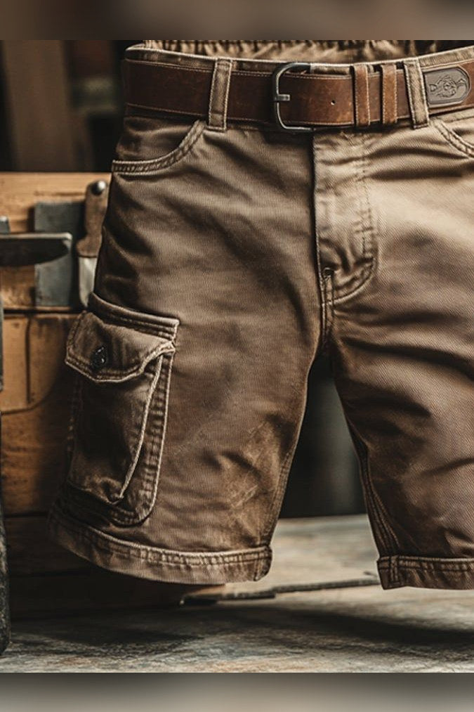 Pantalón corto de exterior en caqui