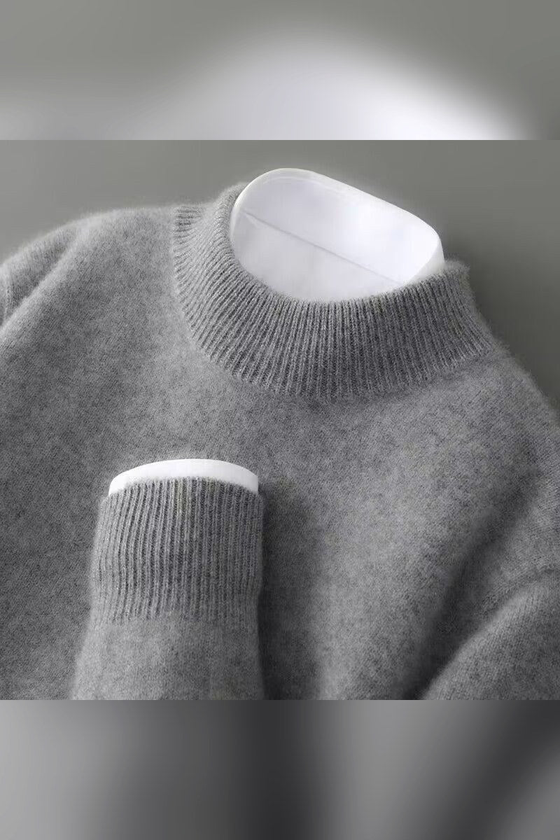 Jersey de cachemira en gris