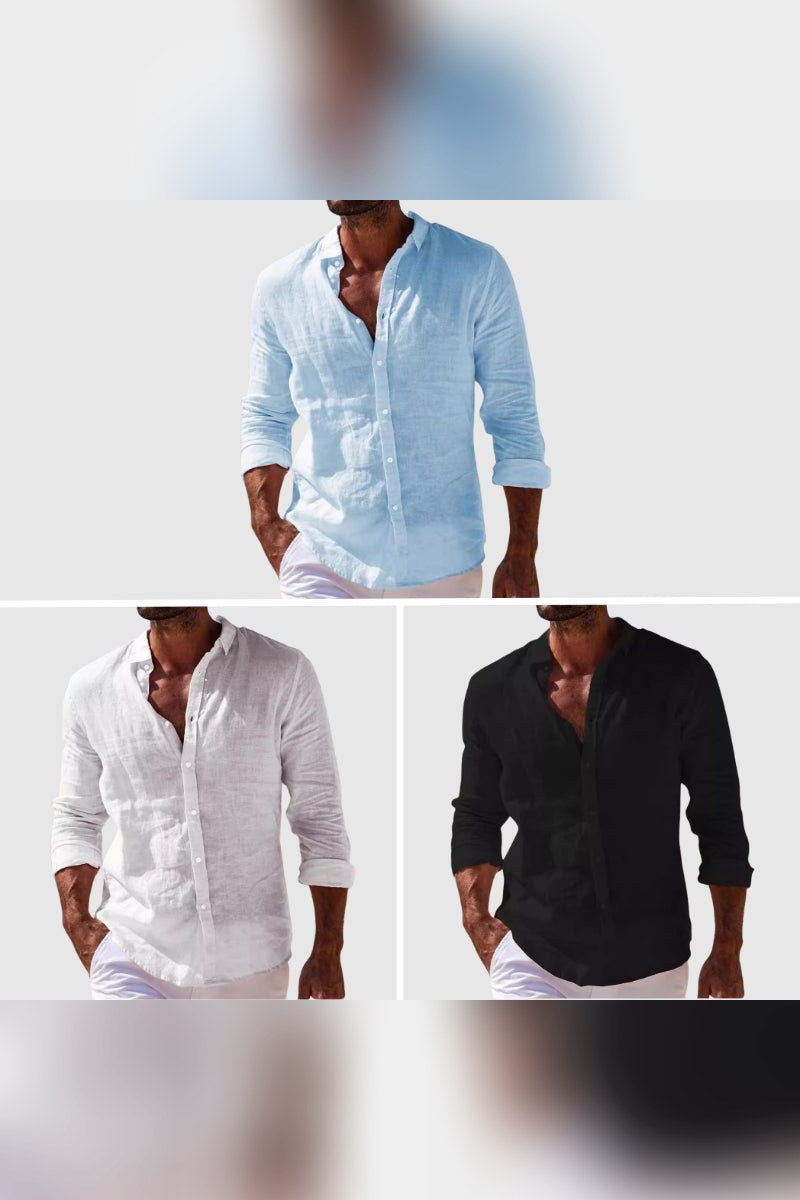 Camisa de lino de vestir