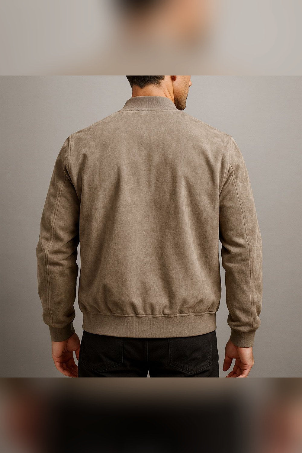 Chaqueta de ante en marrón