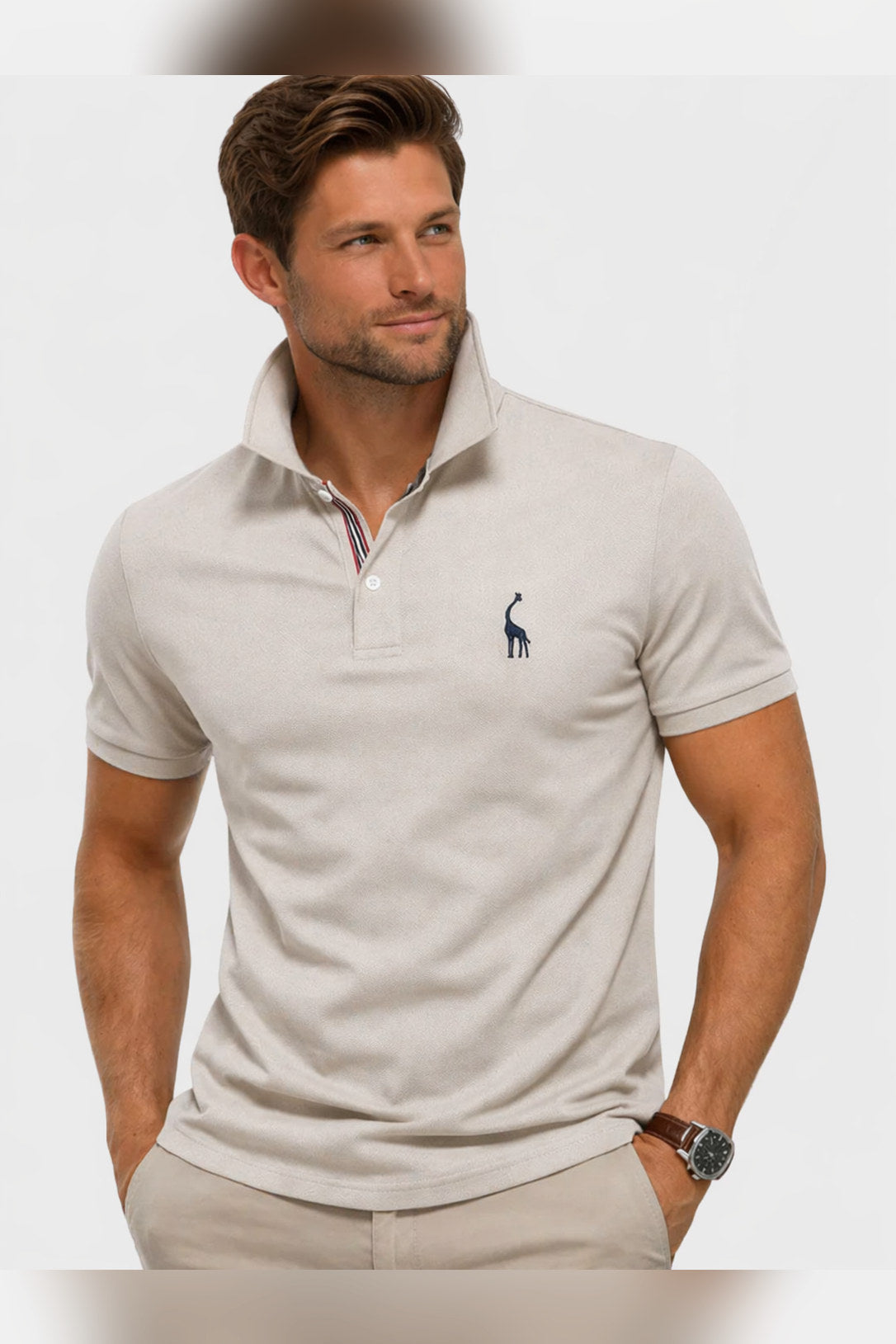Polo de verano en caqui