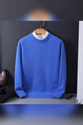 Jersey de cachemira pura en azul