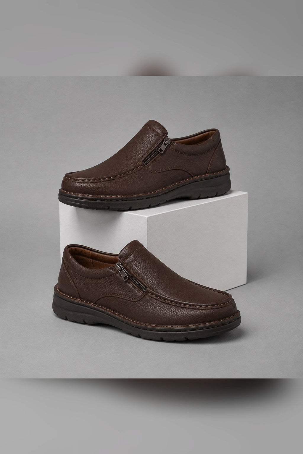 Zapato ergonómico de diario en chocolate