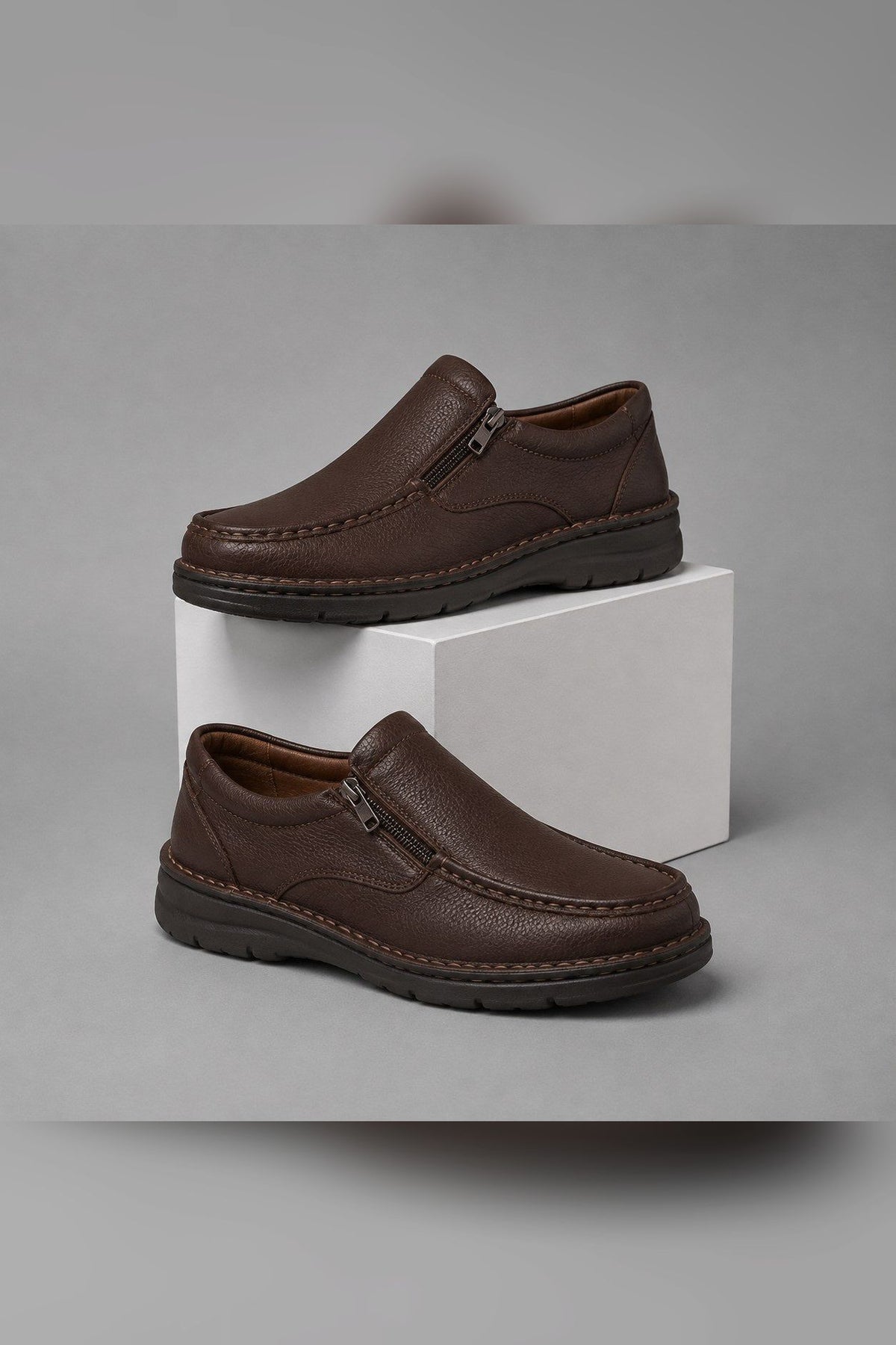 Zapato ergonómico de diario en chocolate