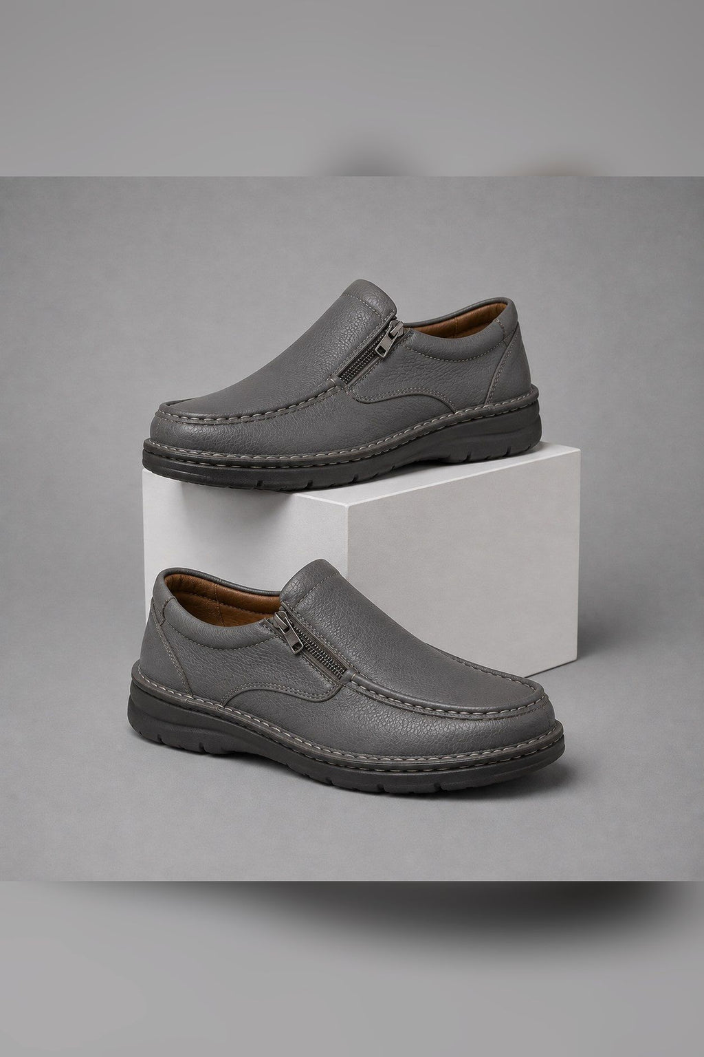 Zapato ergonómico de diario en gris