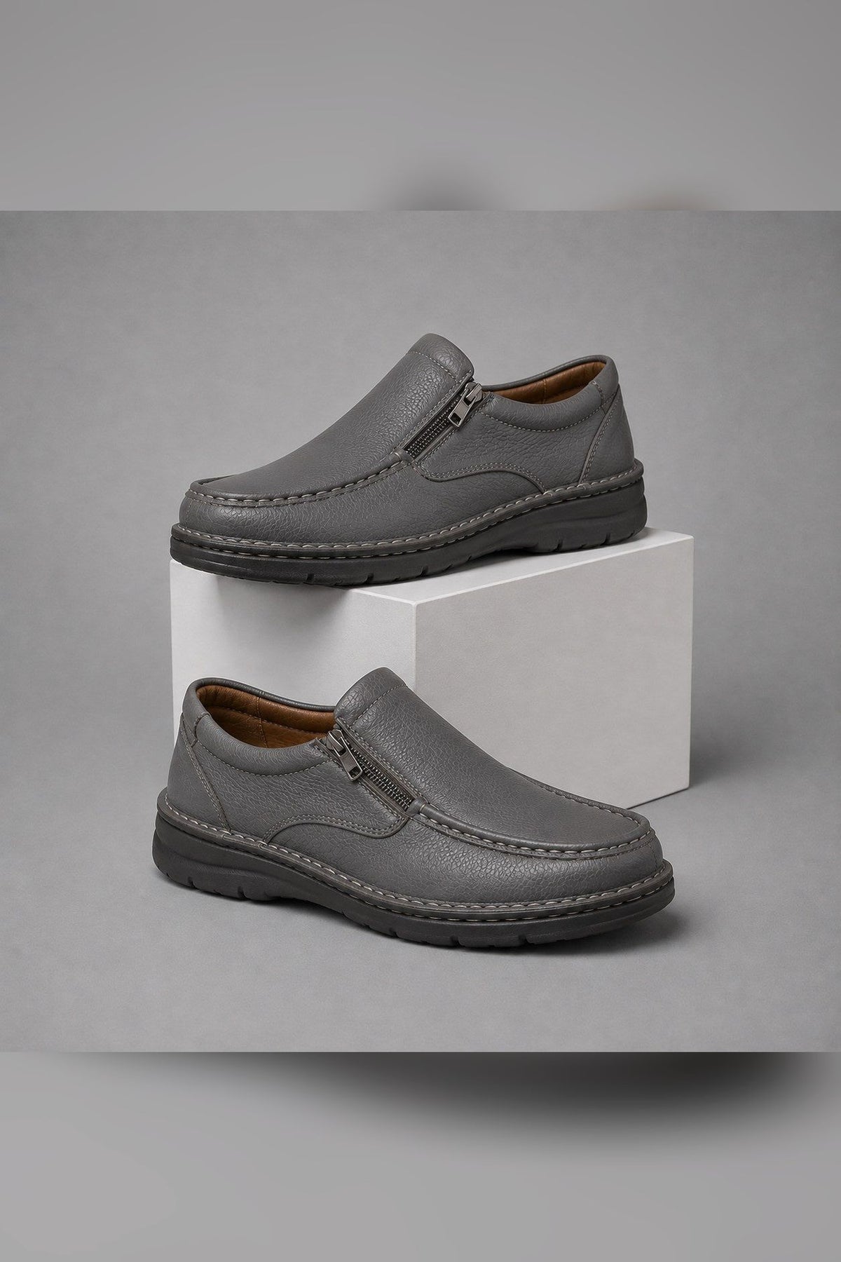 Zapato ergonómico de diario en gris