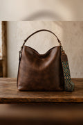 Bolso de aire vintage en chocolate